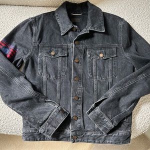 Authentic Saint laurent black denim Jacket in size small
